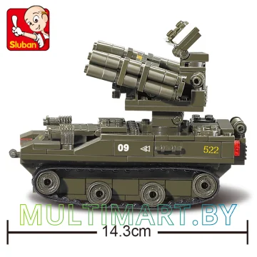 Конструктор Sluban M38-B0283 Зенитно-ракетный комплекс TOR-M1 (212 деталей) картинка 5